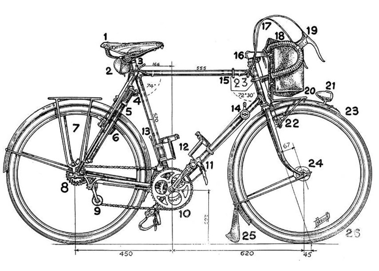 Daniel Rebour Rene Herse Randonneur Measurements